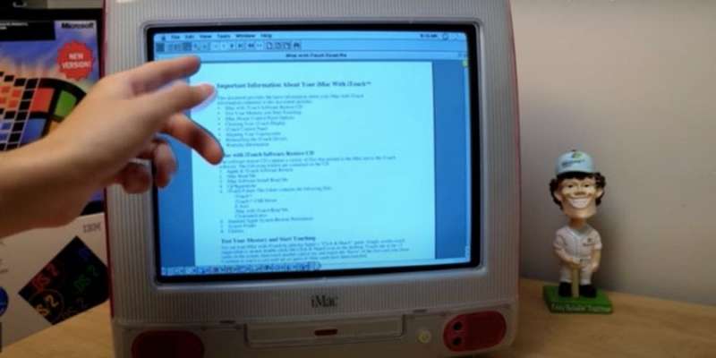 Ретро, яке здивує. В&nbsp;мережі показали прототип сенсорного iMac 1999 року