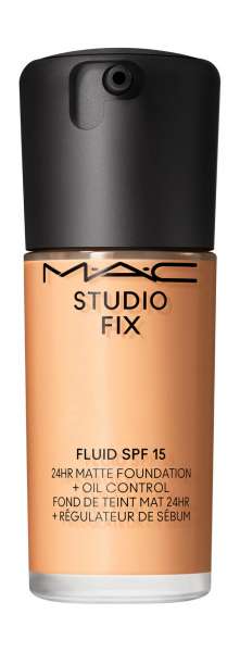MAC Studio Fix ​Fluid 24HR Matte Foundation + Oil Control SPF 15&nbsp;Устойчивая тональная основа с матовым финишем | NC25​