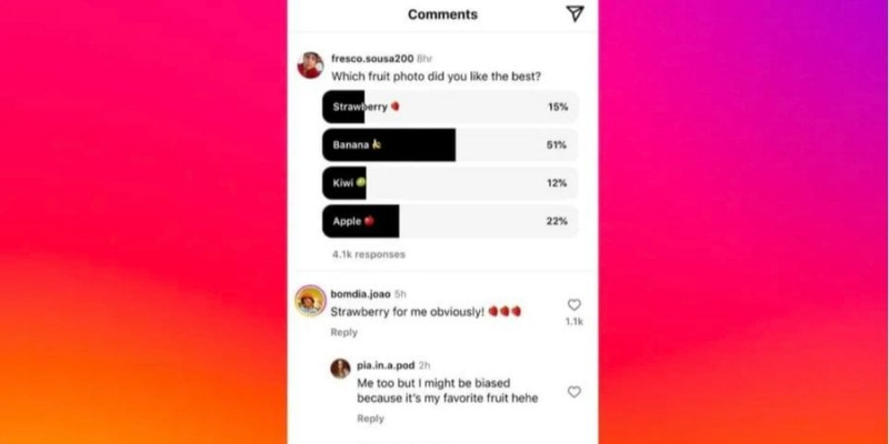 Голосування у&nbsp;коментарях. У&nbsp;Instagram анонсували нову функцію опитування